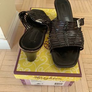 Brighton Peach Cho Croc & Patent Sandals